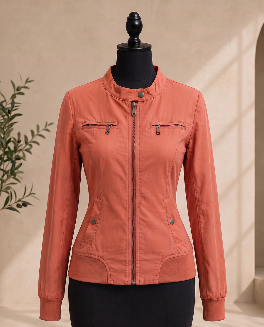Chaqueta de entre tiempo coral